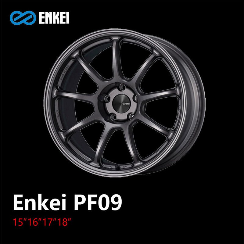 Shanghai dry change Japan ENKEI PF09 MAT spinning 15 16 17 18 inch modified wheel shell rim