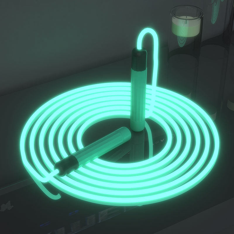 2 8 m explosive rope glowing rope flash jumping rope flash male and female children universal fluorescent skipping rope