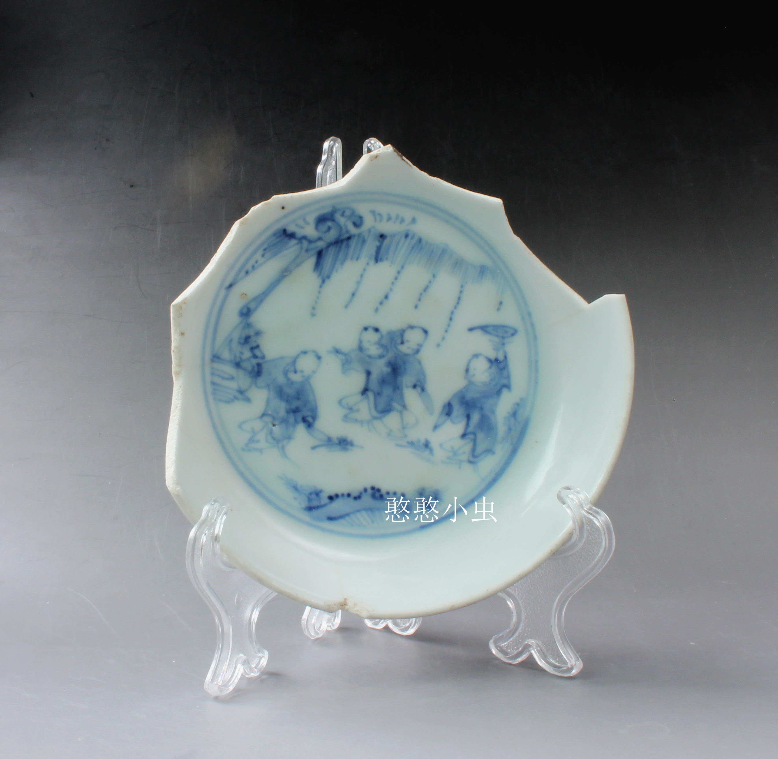2717 Chenghua Infant Play Ancient Porcelain Specimen