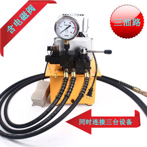 DBD750-DS3 hydraulic electric pump electric oil pressure pump Three-oil-way hydraulic pump station with solenoid valve control
