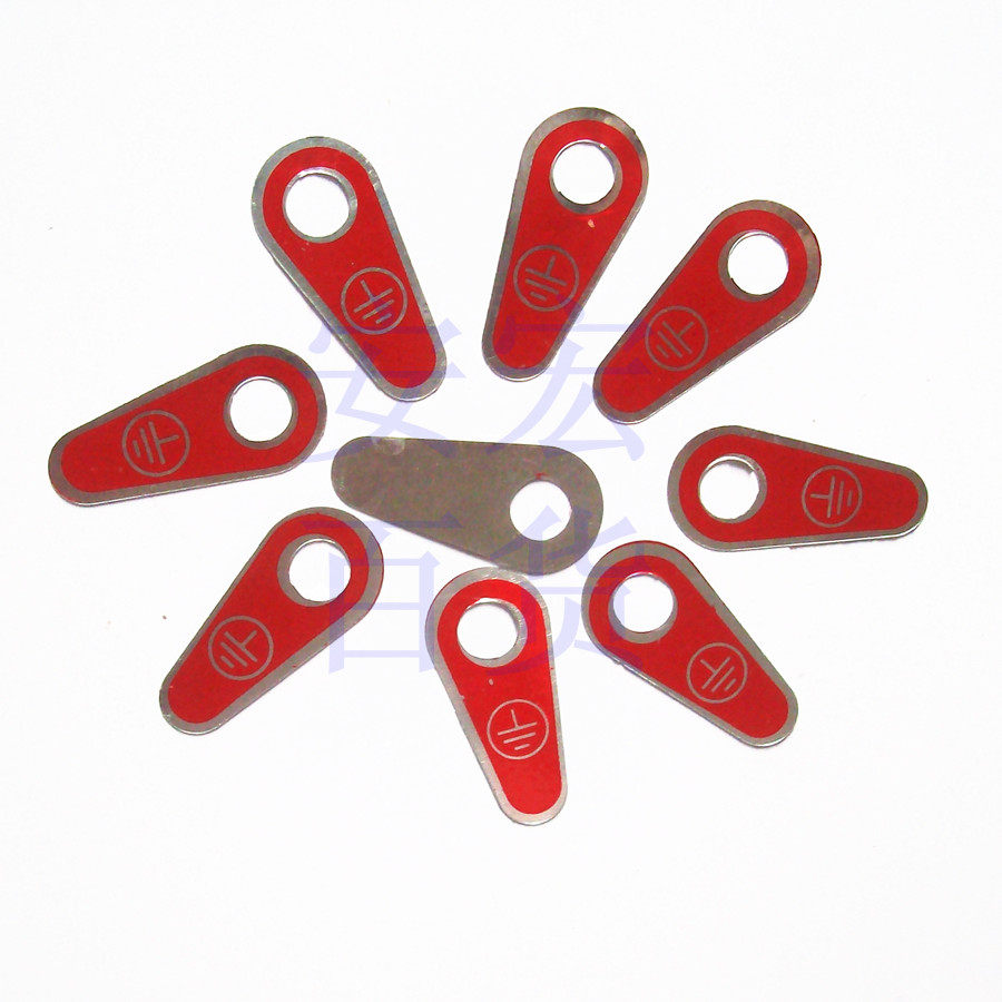 Aluminum grounding sign Grounding sign plate Grounding sign Grounding sign plate inner hole 4mm 1000 bags