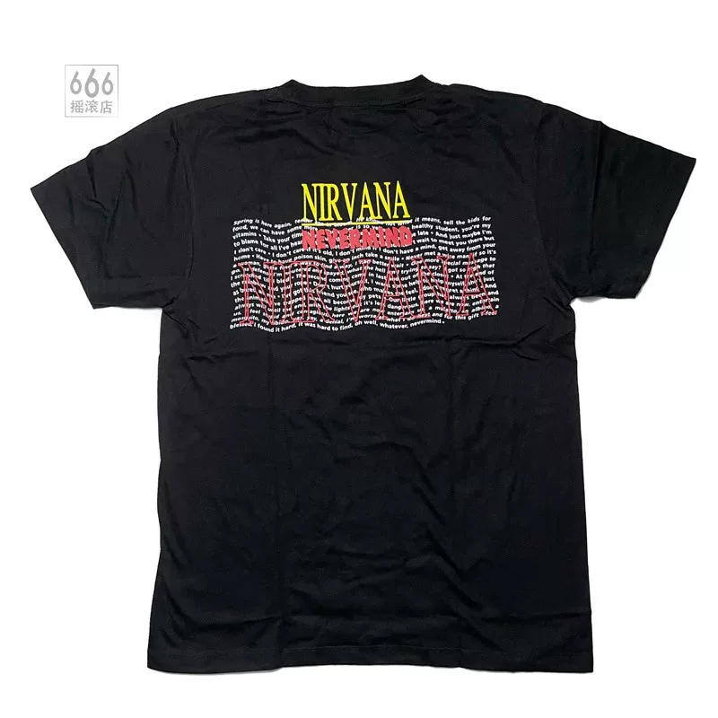 Футболка мужская хлопковая Nirvana Nirvana Band NeVermind Thai Cottu Ben с коротким рукавом -sleeved T -shirt 666 Rock Shop