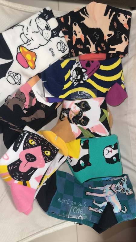 Universal Cartoon Socks for All Seasons, Unisex, Featuring a Cartoon West Highland Terrier, Zodiac Dog, Mid-High Tube Socks