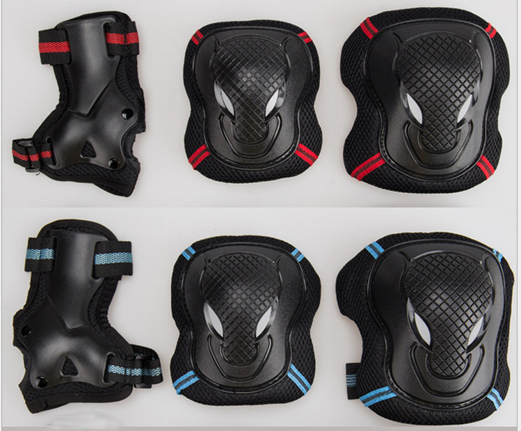 Safety thickened protective gear Wholesale 6 pieces Advanced distilled ice thickened reflective composite suit of male and female adult children