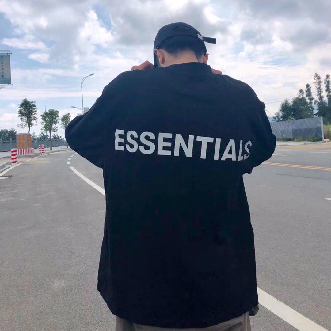 FEAR OF GOD double-line letters reflective men and women with the same style FOG loose all-match high street style autumn and winter