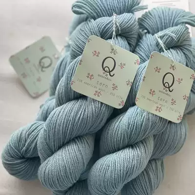 United States Quince humanitarian silk wool hand woven thread Tern towel scarf shawl line 50g