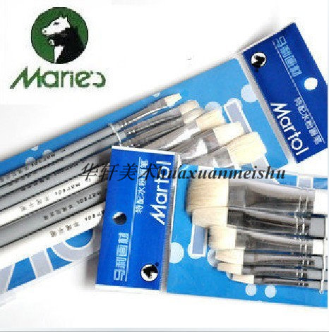 Marley Watercolor Pen Mallet with Watercolor Pen Sheeptail Flat Pen G1986 6 Pack Brush