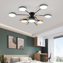 Nordic lamps Modern simple living room lights Atmospheric household creative personality Bedroom study lights Macaron ceiling lights