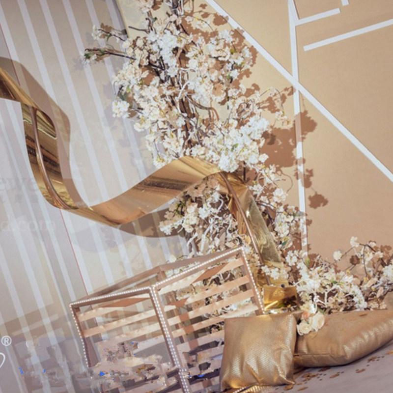 Wedding strip sequins Wedding decoration decoration Romantic wedding scene props Colorful decorative film Gradient film