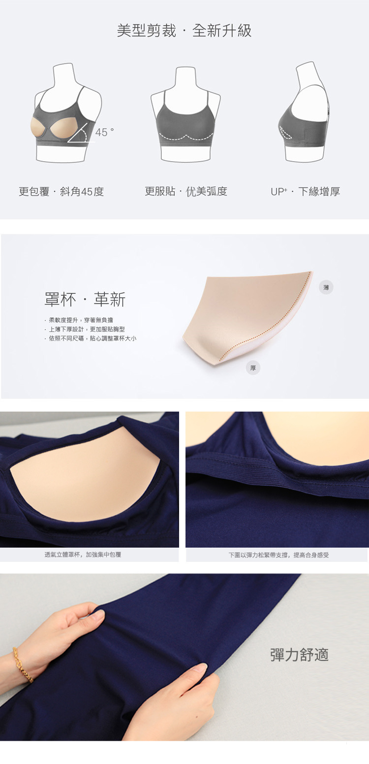 95% cotton! Không có vòng thép chạm đáy với áo lót ngực yoga đồ lót nữ miễn phí áo ngực cup một dây trên cùng áo lót mặc vest nam