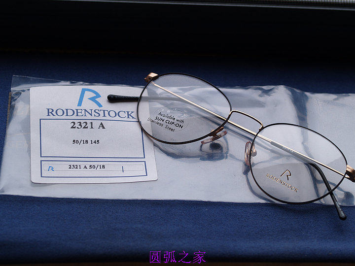 Rodenstock retro spectacle frame R2321A size Stainless Steel Black Frame Fine Classical Business-Taobao