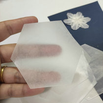 Shape positive pentagon hexagonal folded paper translucent wax paper five petals cherry blossom six-petal snowflake 7cm 8cm