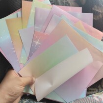 Ultra Beauty Colorful Rainbow Gradient Color Origami Origami for thousands of paper cranes Multi-color Optional Color 8cm 10cm