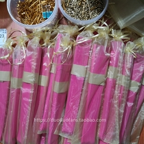 Wood fan new red 23CM wide mouth advertising fan Spanish fan packing bag zipped with dust-proof bag