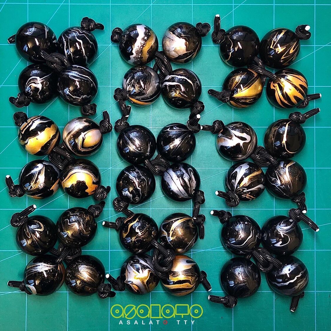 Asalato rhythm sand ball Patica night sky fluid art style Mr. sand ball (including teaching)