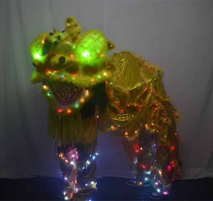 LED luminous lion dance and dragon dance event festival celebration Spring Festival New Year opening stage show performance luminous props