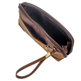 Вместительная и большая сумка-органайзер, мужская универсальная ретро маленькая сумка клатч, из натуральной кожи