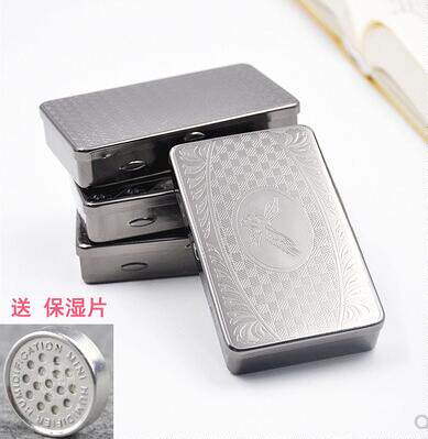 Tobacco Smoking Tobacco Box Portable Moisturizing Seal Individuality Thin Metal Cigarette Box Smoking accessories Tobacco Gift Moisturizing Sheet