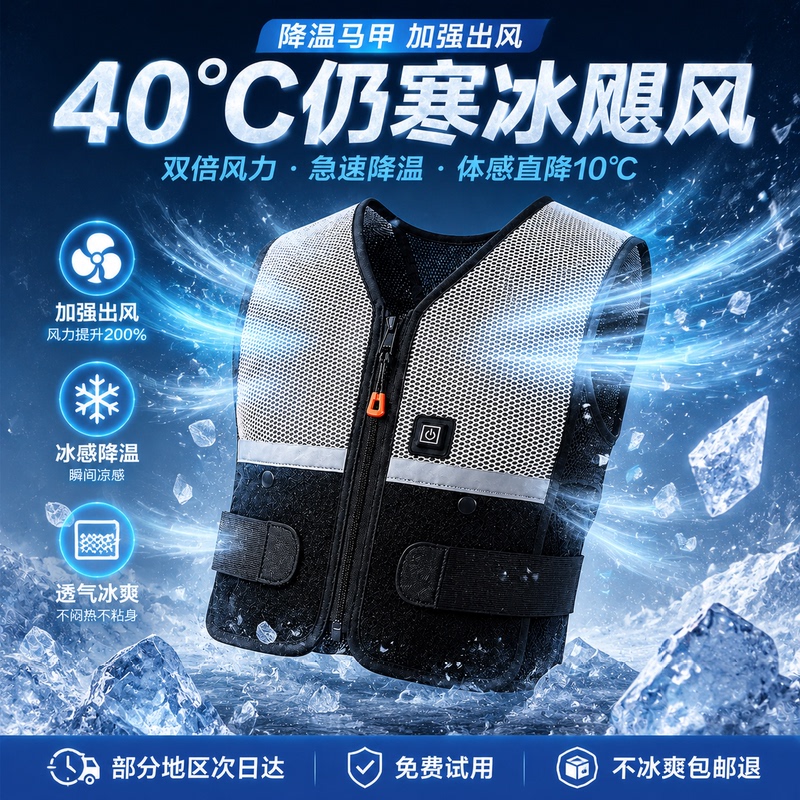 Semiconductor Air-Conditioning Cooling Suit for Welders, Men's and Women's Work Clothes, Cooling Suit for Hiking and Fishing with Fan, Outdoor Heat Protection Semiconductor Air-Conditioning Cooling Suit for Welders, Men's and Women's Work Clothes, Cooling Suit for Hiking and Fishing with Fan, Outdoor Heat Protection