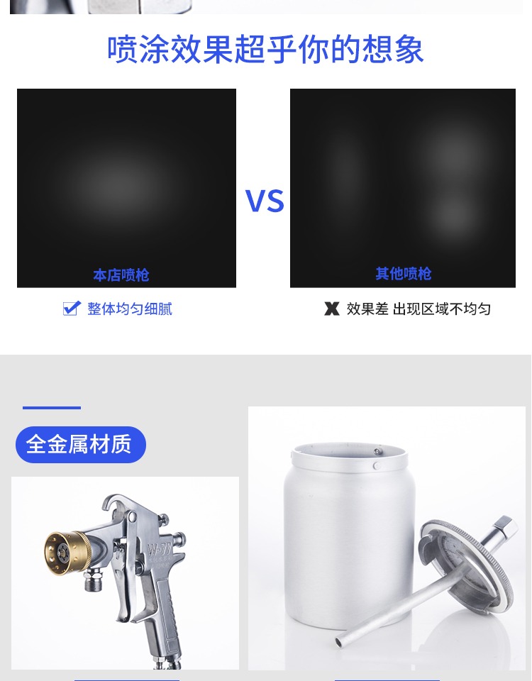 Súng phun sơn bể thủ công phun súng phun sơn latex khí nén phun sơn lấy súng phun sơn cao kìm cắt điện