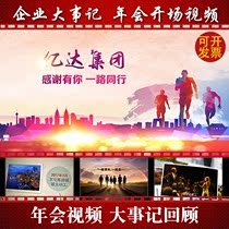 2020 Company memorabilia Review history Warm opening video Enterprise annual meeting Party memory album production