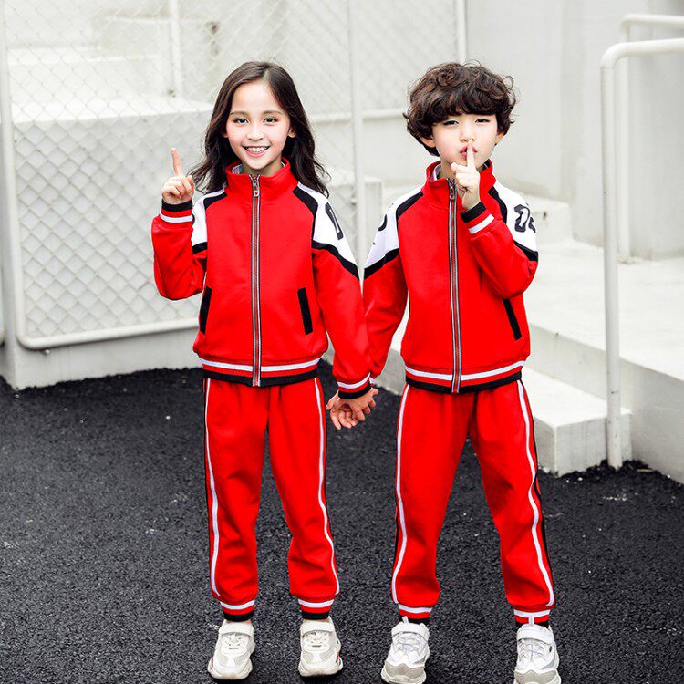 School uniforms for elementary school students, college style suits, kindergarten uniforms, class uniforms, pure cotton spring fashion, children's performance costumes