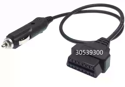 Cigarette lighter to OBD female head to take electric car charging line