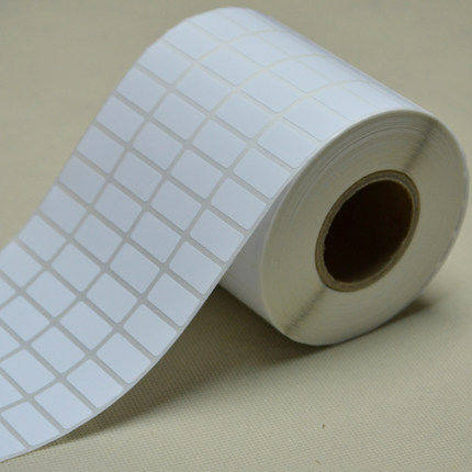 Blank COATED PAPER SELF-ADHESIVE LABEL PRINTING PAPER 20*10MM*10000 SHEETS COATED PAPER code paper spot