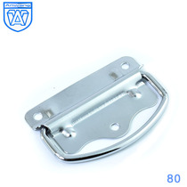 AW iron chrome-plated box handle wooden box cabinet door movable small handle open handle box folding handle