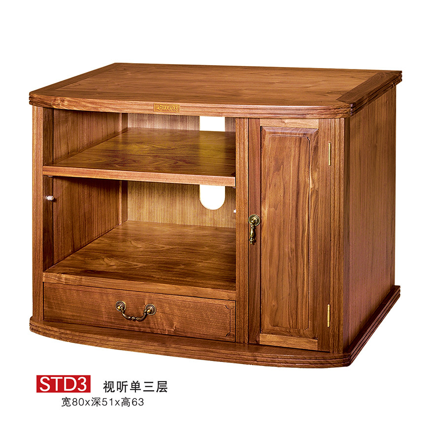 (Jazz New Product) Jazz Rack Audiovisual Single Three Floors Audiovisual Single 3-layer enclosure (freight to pay)