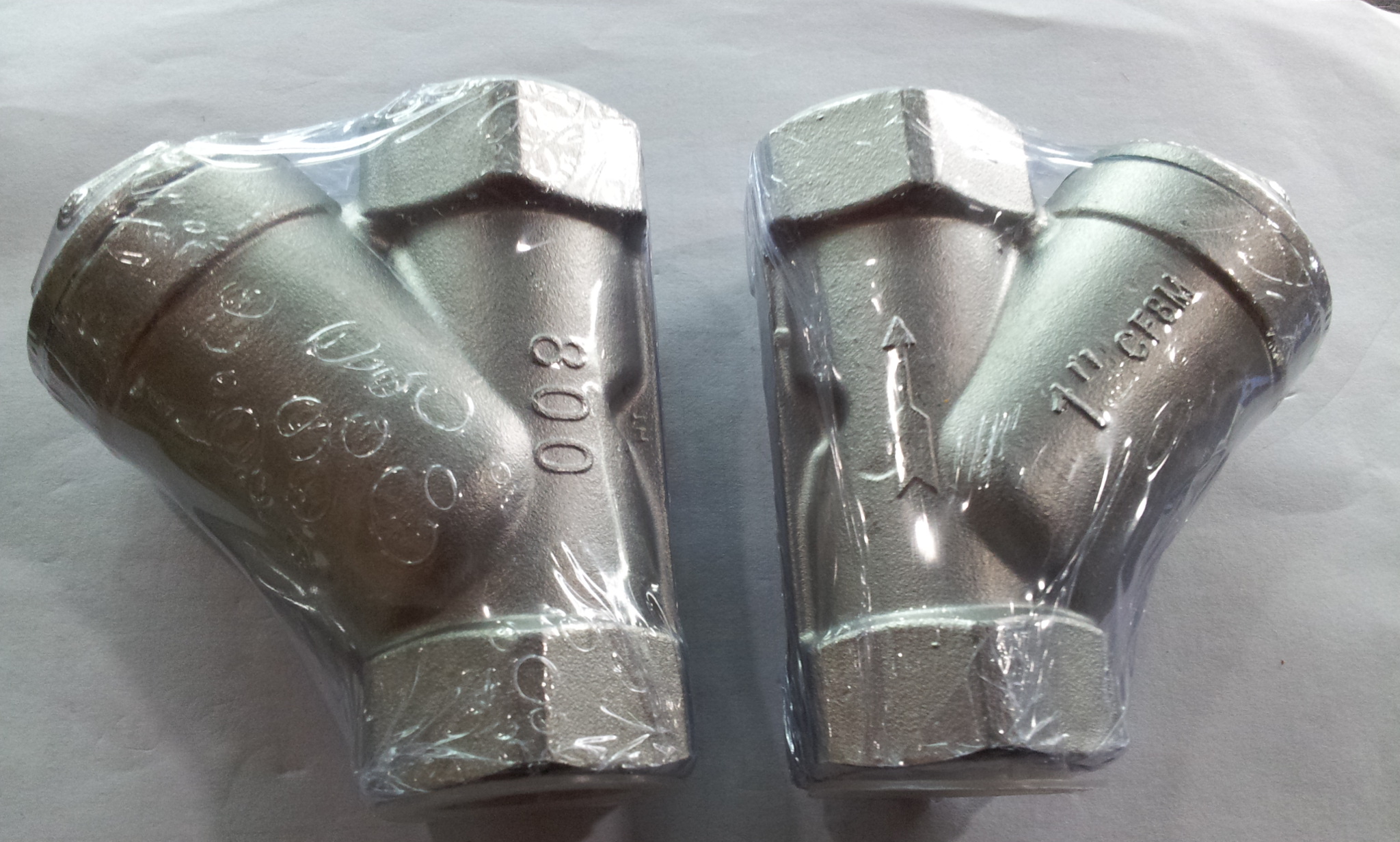 Authentic 304 316L stainless steel Y type filter filtration valve CF8M DN25 1 inch