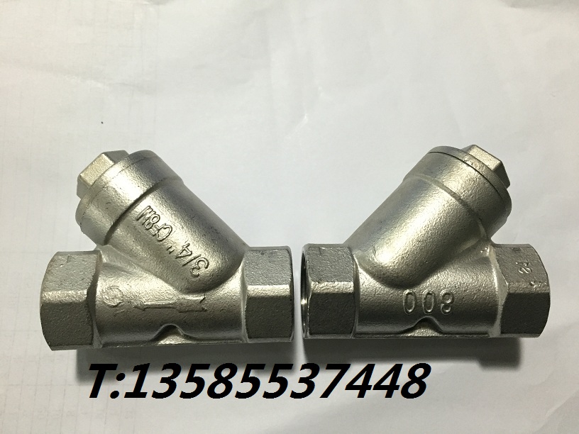 Authentic 304 stainless steel Y-STRAINER filter valve CF8M DN20 6 fen 3 4