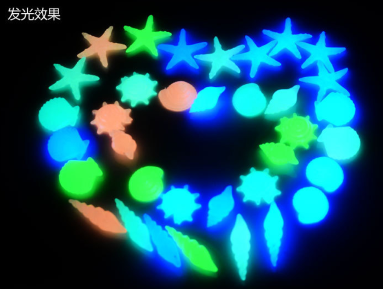 Fish tank made view bottom sand aquarium cloth view luminous stone night bright pearl luminous stone turtle cylinder adornment snail sea star