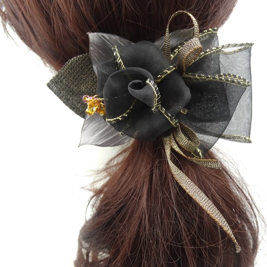 发夹一字夹黑色夹子头饰妈妈款优雅发卡成年女大号马尾夹横夹发饰