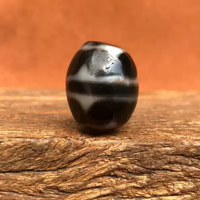 Tibetan Tantric Tianzhu to pure twin tiger teeth Daluo Tianzhu bead body rounded weathering obviously coated with pulp and oiled