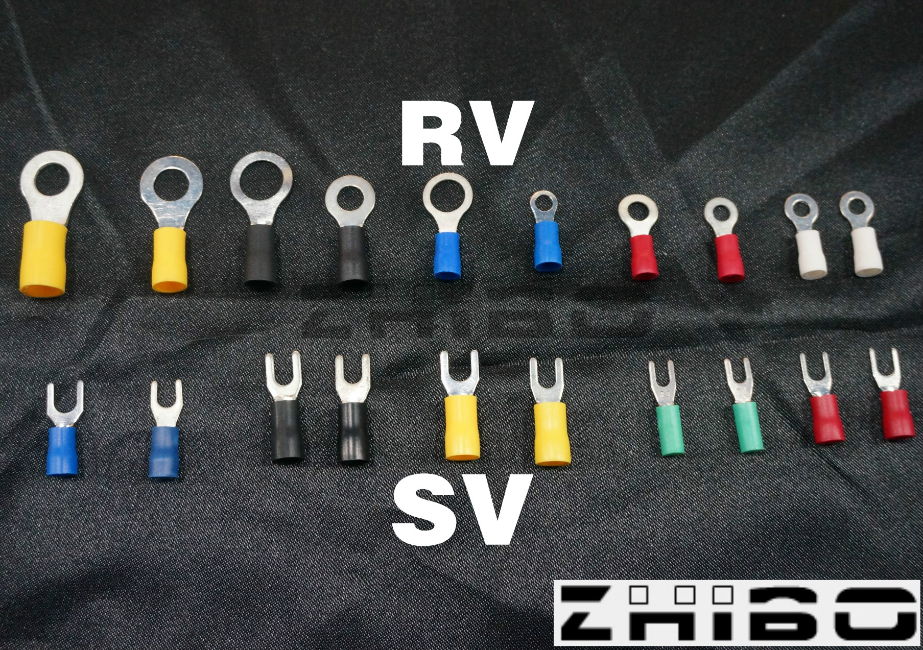 Round pre-insulated terminal RV2-6 terminal cold-pressed terminal copper terminal 1000 pack