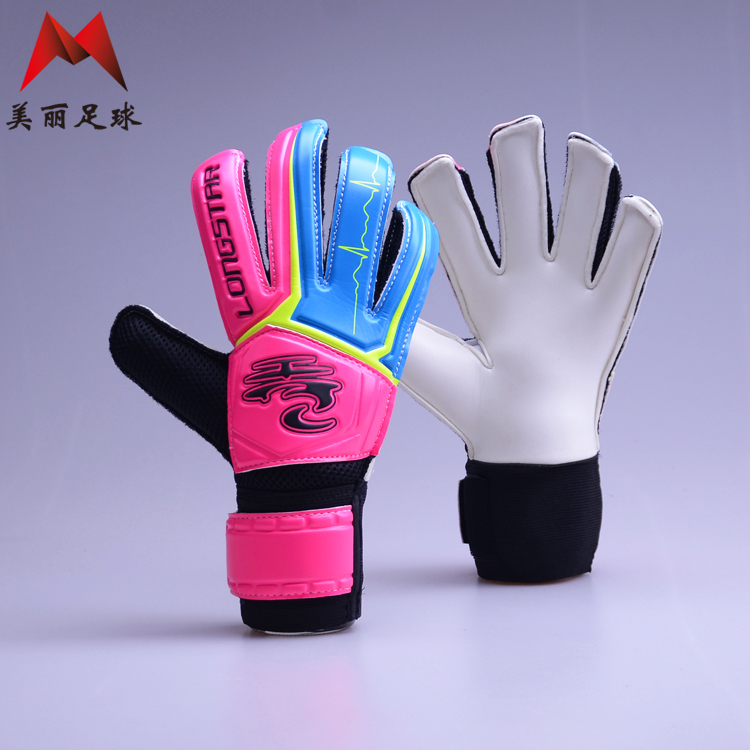 Longstar Longstar WG2 Rose Red and Blue Basic Training Goalkeeper Gloves Goalkeeper Gloves