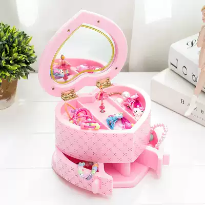 Sweet love children jewelry box Music Box Music Box Music Box Music Box rotating dance little girl to send girlfriend birthday gift