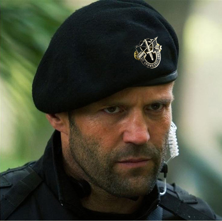 I'm a special soldier in the same category Berehat Special Forces wool berets Men and women Black Dare Death Squads Hat Sunglasses