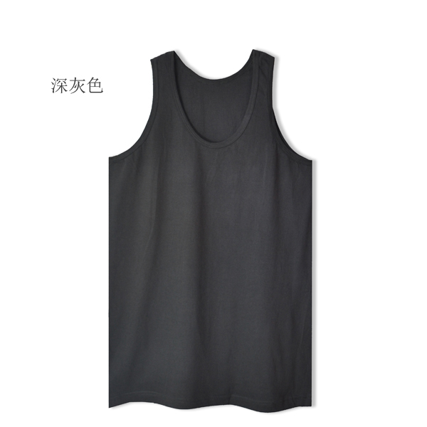 Xử lý áo vest nam 100% cotton Joker bình thường Áo vest không tay thoải mái vest khoác nam