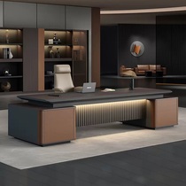 Luxurious and elegant boss desk and chair combination simple and modern presidents office office furniture leadership desk supervisor manager desk