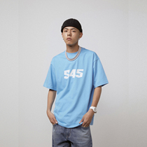 S45 (original 1807)summer new fashion brand printing national tide short-sleeved base shirt loose couple half-sleeved t-shirt men