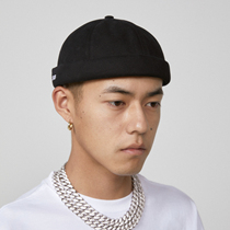 S45 (original 1807)new melon skin hat male four seasons street hip hop without cornice landlord hat basic wild hat