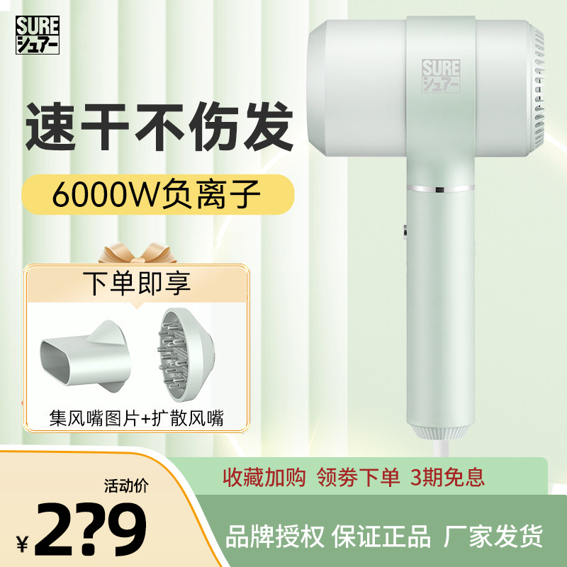 Japan Ishizaki Xiuer negative ion hair dryer home small quick-drying hot and cold big wind hair dryer barrel