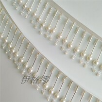New clothing decorative accessories long tube beads pearl bubble beads hanging beads tassel white handmade lace manufacturers sale