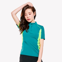 (Special clearance) Summer ladies quick-drying T-shirt quick-drying clothes Elastic ice feeling short sleeve sports running shirt