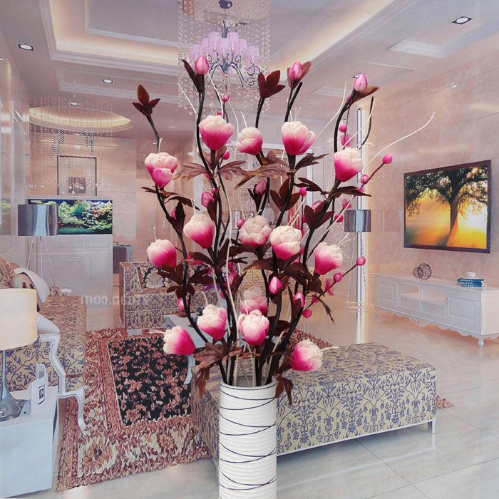 New Leaf Vein Flower Drying Flowers Landing Livingroom Genguan Decoration Flowers Fake Flowers Great Peony Emulation Rich And Perpetual Raw Flowers