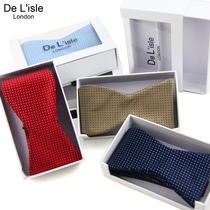 De L 'isle South Korean Silk English Men's Hand Tie Bow Tie Professional Wedding Chorus Competition Polka Dot
