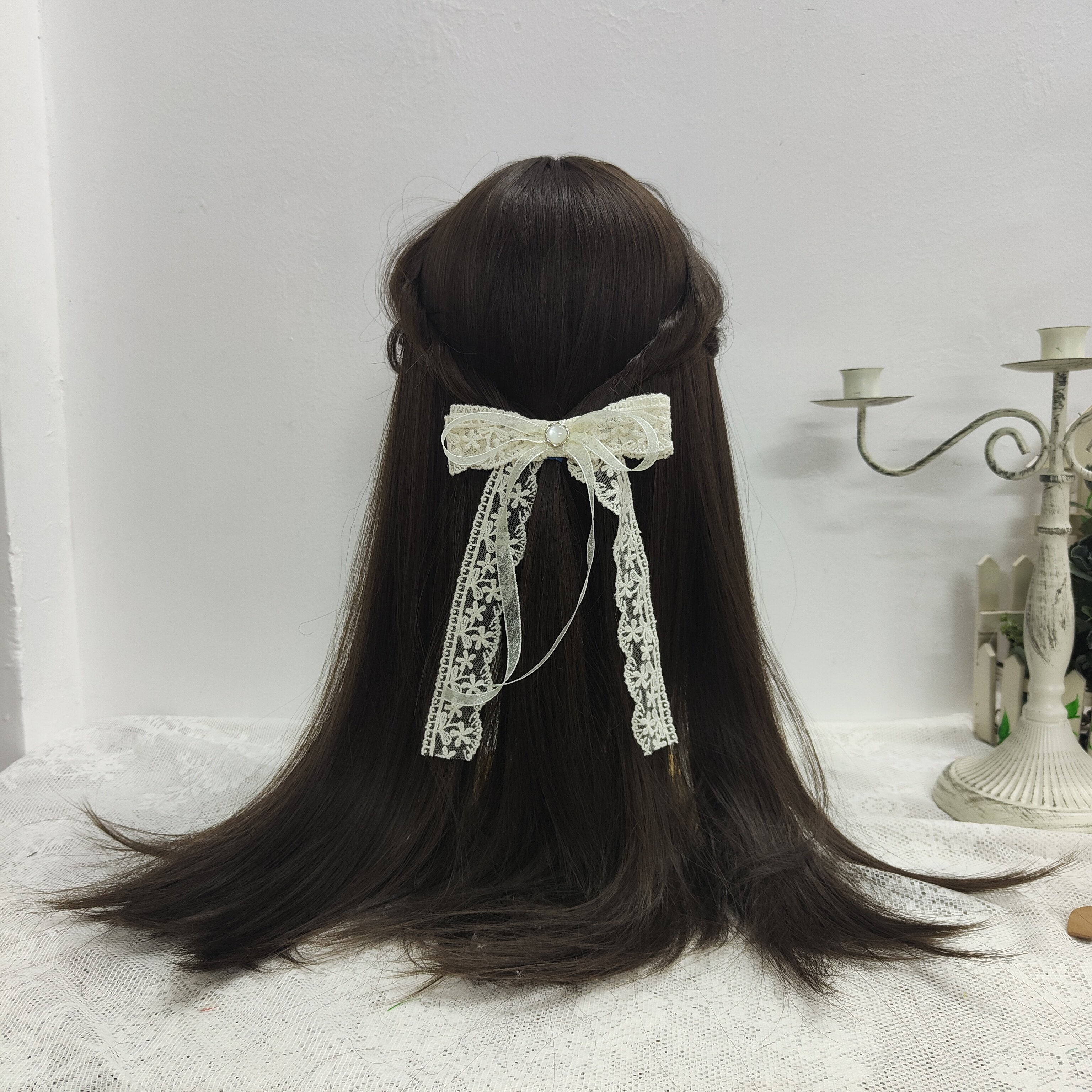 Little Knows Home Folds Hell Butterfly Knots Hairpin with pearl haircut Pendant Pair to nip Japanese Soft Sister Cute Teenage Girl