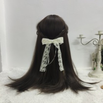 Little Knows Home Folds Hell Butterfly Knots Hairpin with pearl haircut Pendant Pair to nip Japanese Soft Sister Cute Teenage Girl